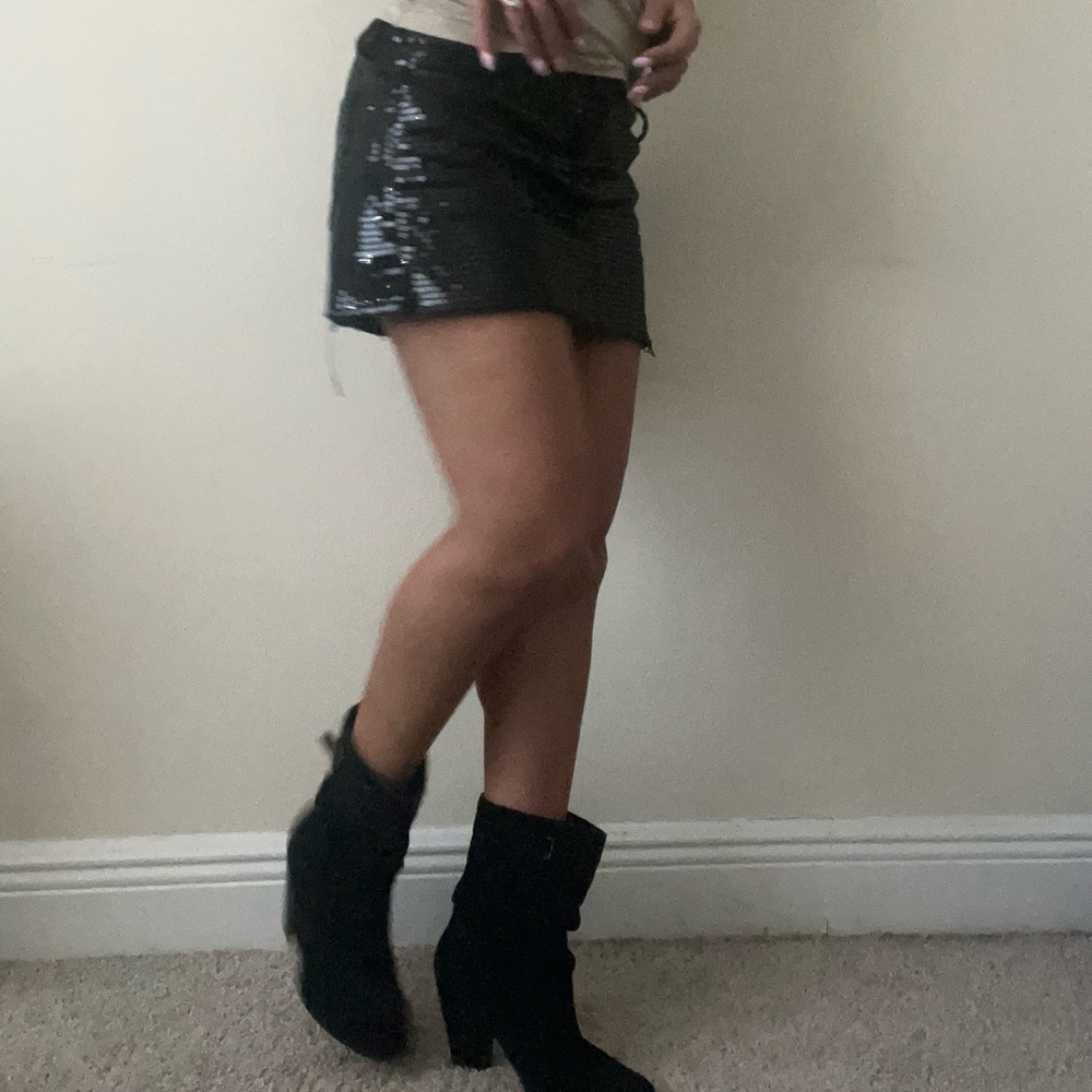 Zodiac Vintage Black Suede Slouch boots 7 1/2 😎😎 - Picture 2 of 8